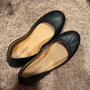 Lucky Brand Women's Classic Black Flats